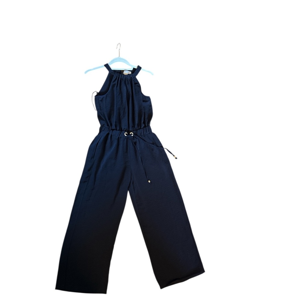 Michael Kors Women’s Black Halter Jumpsuit cropped wide leg size XS - Picture 4 of 16